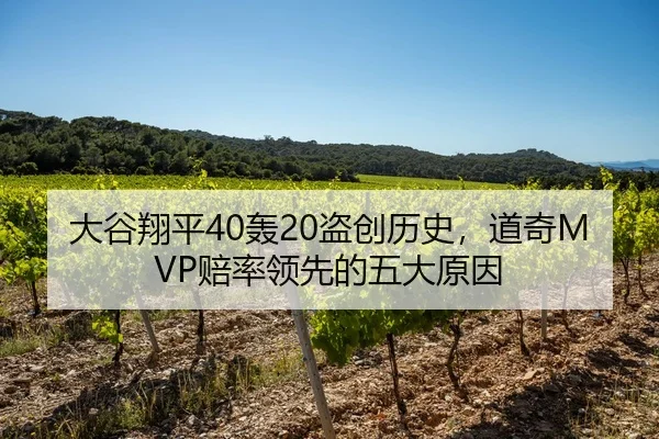 大谷翔平40轰20盗创历史，道奇MVP赔率领先的五大原因